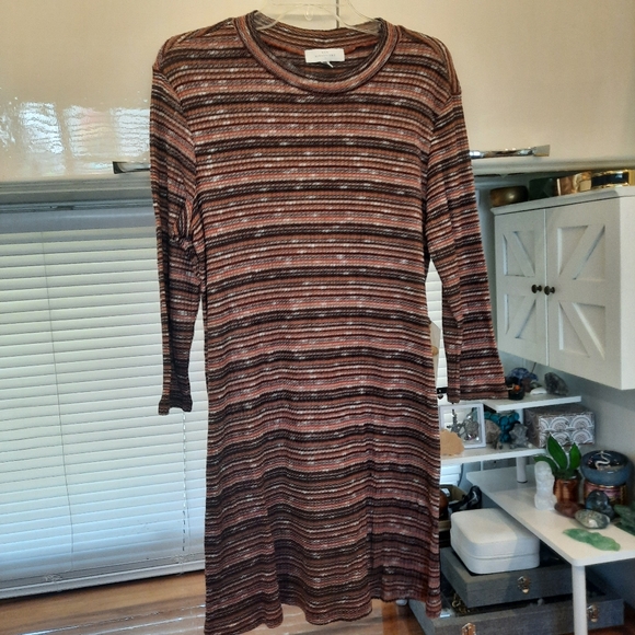New Directions Knit Ribbed Dress Large - Picture 6 of 6